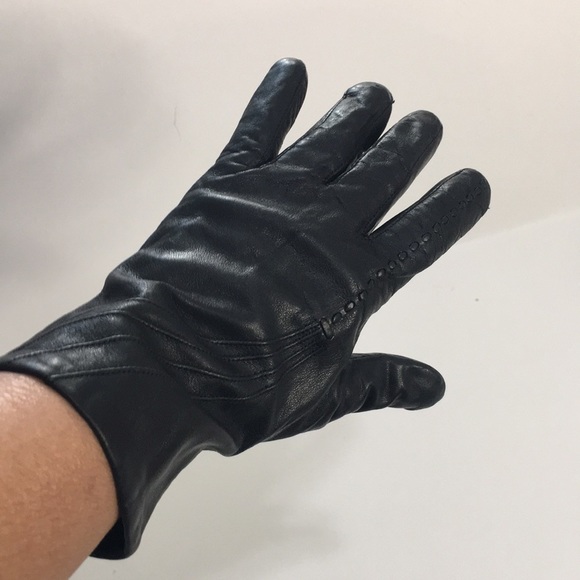GENUINE Leather Women Black Gloves Size S - Picture 12 of 12